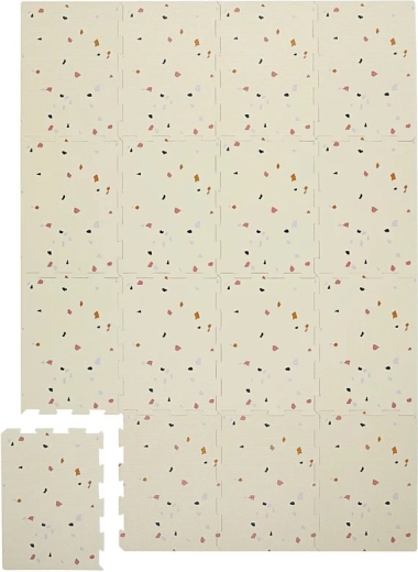 3 Sprouts Schaum-Spielmatte Terrazzo Cream