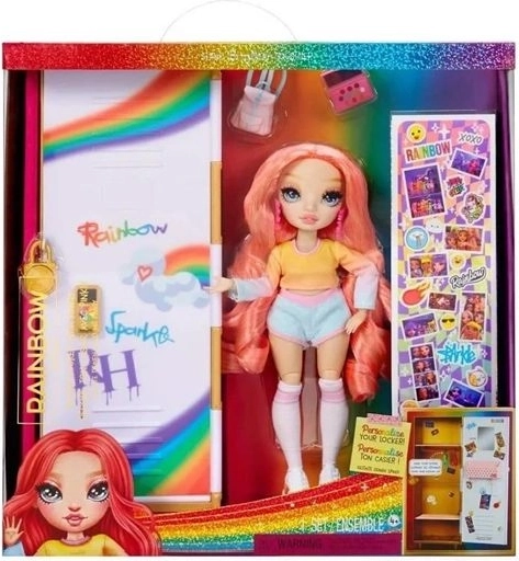 Rainbow High Modepuppe mit Schulspind (Locker) und Zubehör
