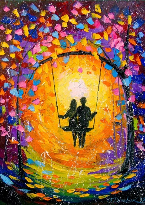 Puzzle Romantische Liebe 1000 Teile