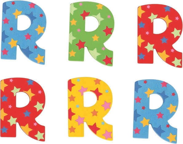Holzbuchstabe Sternchen R Bigjigs Toys