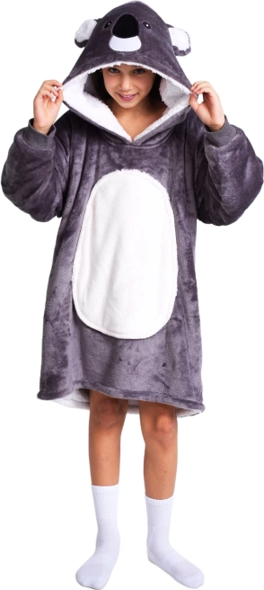 Cozy Noxxiez Koala – kuschelige Kapuzen-Decke (Hoodie) für Kinder von 7–12 Jahren