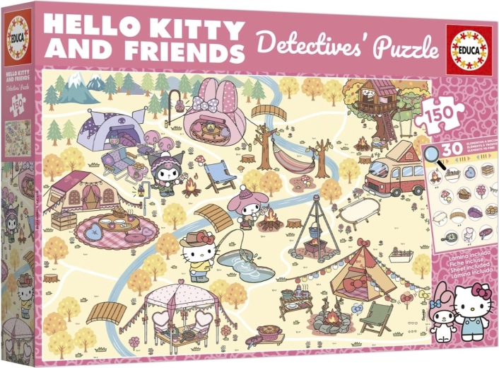 Educa Detektiv-Puzzle Hello Kitty & Freunde 150 Teile
