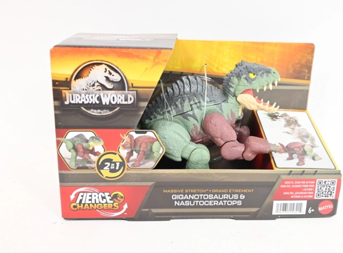 Jurassic World Dinosaurier-Figur Nasutoceratops 2-in-1