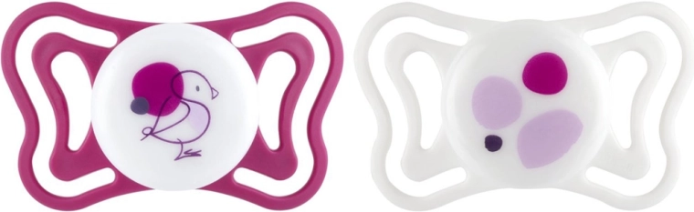 Chicco PhysioForma Light Silikon-Orthodontische Schnuller, rosa, 6–16 Monate, 2 Stück