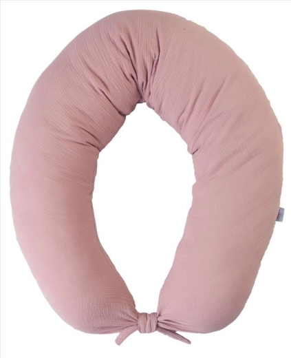 Babymatex Musselin-Stillkissen Moon altrosa 260 cm