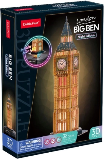 Puzzle 3D LED Nachtedition: Big Ben