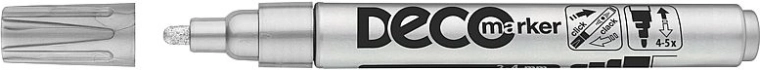 ICO Deco Lackmarker silbern 2–4 mm