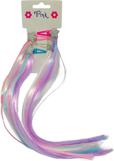 Haarspangen mit Überraschung, 4 Stk.