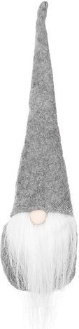 Stehender Wichtel Weihnachtsdekoration – Grau