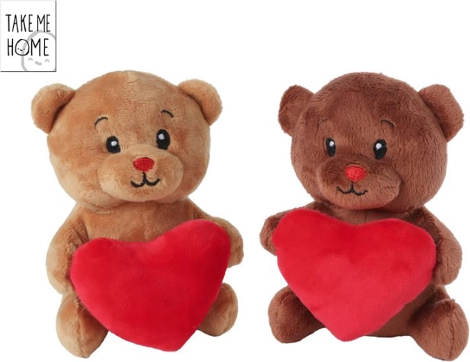 Plüsch-Teddybär mit Herz 15 cm Take Me Home