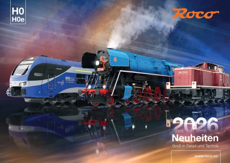 Roco Neuheitenkatalog 2026 auf Englisch