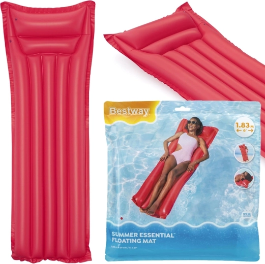 Aufblasbare Luftmatratze BESTWAY, rot 183 × 69 cm