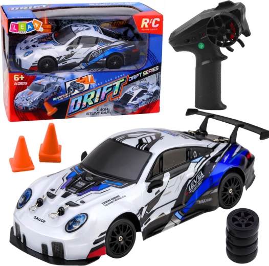RC-Driftauto 1:24, 2,4 GHz, 4WD, LED – blau