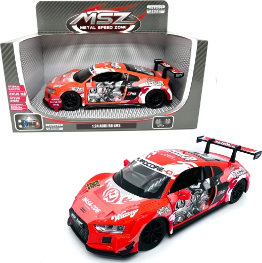 Metallmodell Audi R8 LMS mit Licht und Sound im Maßstab 1:24