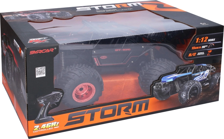Metallisches RC-Geländebuggy Max mit Fernsteuerung, 34 cm