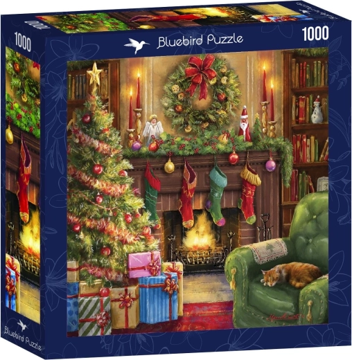 Bluebird quadratisches Puzzle Angenehmer Weihnachtsabend 1000 Teile