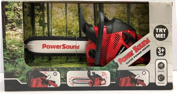 Rote Kettensäge – batteriebetriebenes Kinderspielzeug