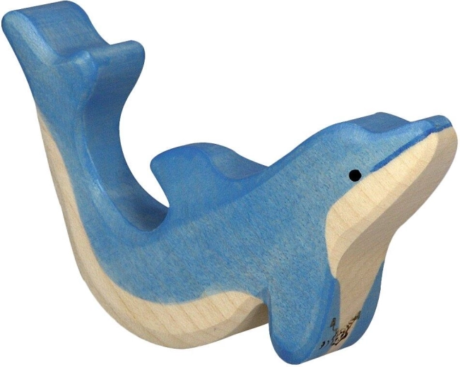 Holztiger Delfin klein – 1 Stück