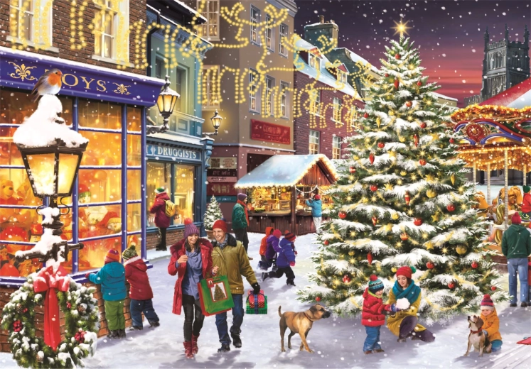 Puzzle Weihnachtsdorf CLEMENTONI 1000 Teile