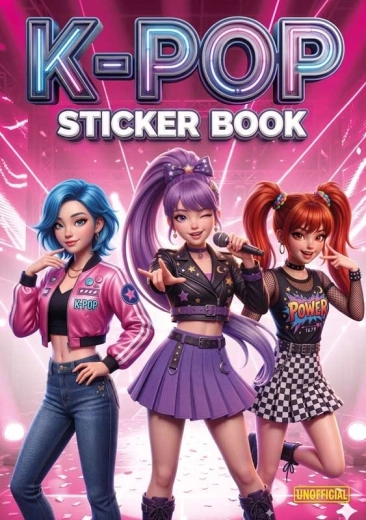 Set wiederverwendbarer K-Pop-Aufkleber