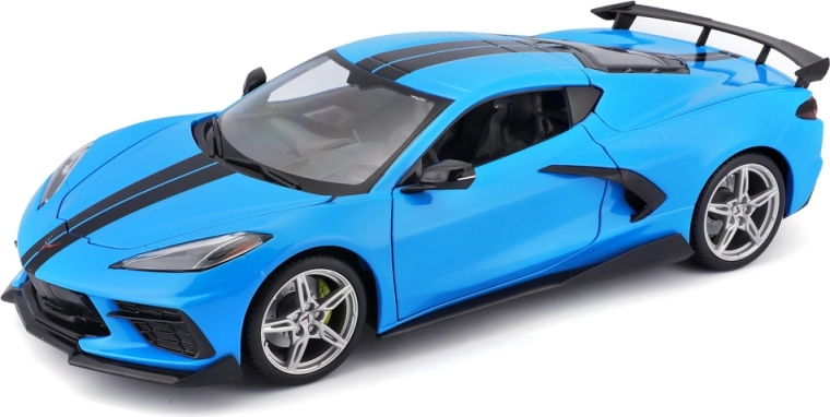Maisto Chevrolet Corvette Stingray Coupe High Wing blau 1:18