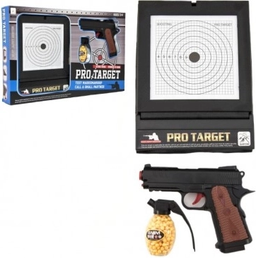 Kinder-Kugelpistole 6 mm mit Zielscheibe