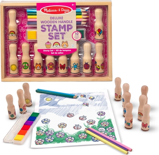 Deluxe-Kreativset Stempel, Tinten und Buntstifte MELISSA & DOUG