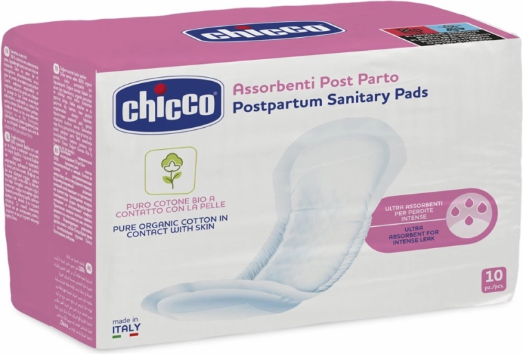 Chicco Wochenbett-Einlagen aus Bio-Baumwolle 10 Stk.