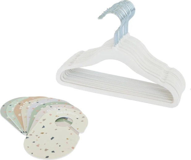 3 Sprouts Set aus Kleiderbügeln und Schrankteilern cream/terrazzo