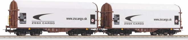 Satz von gedeckten Waggons Shimmns der Eisenbahngesellschaft Slowakei
