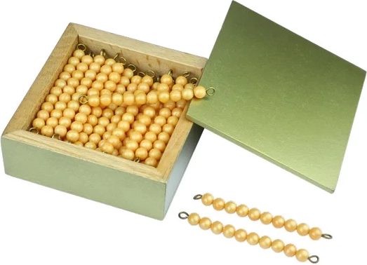 Moyo Montessori goldene Zehner in Box (45 Stk.)