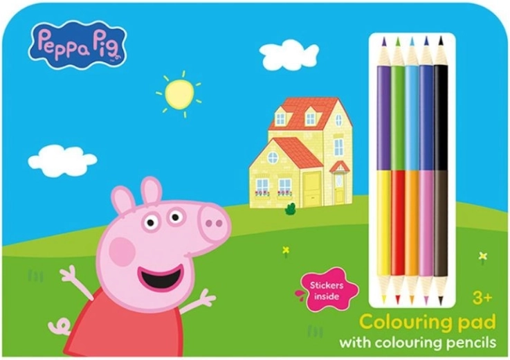 Zeichenset mit Buntstiften Peppa Wutz