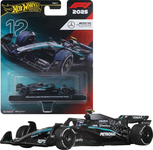 Hot Wheels Premium Formel-1-Bolid 2025 Mercedes-AMG PETRONAS #12 Kimi Antonelli