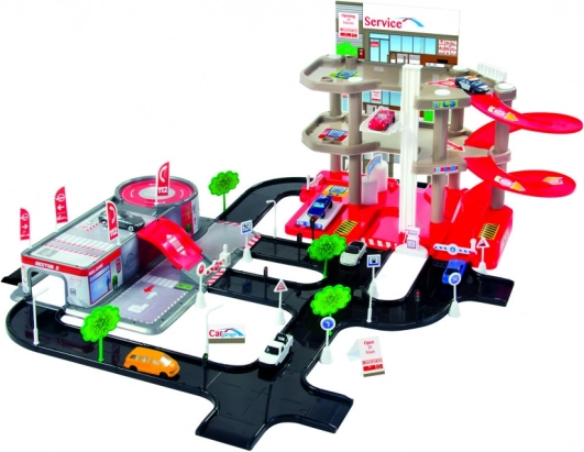 Spielset Parkhaus mit Service – 3 Etagen
