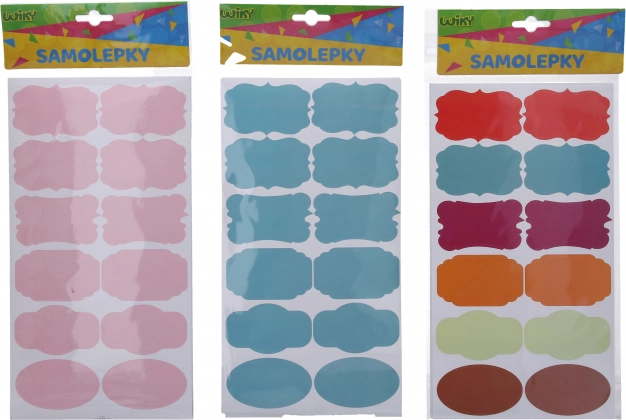 Bunte Aufkleber für Gewürzdosen und Namensschilder