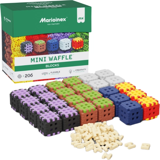 Bausteine Mini Waffle Blocks 206 Stk. MARIOINEX
