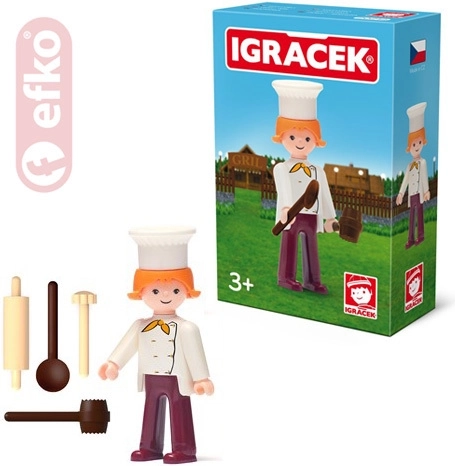 Efko Igráček Köchin mit Zubehör in der Schachtel