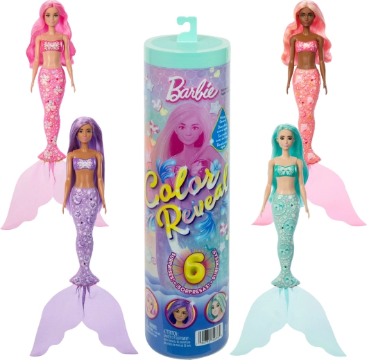 Barbie Color Reveal Überraschung – Meerjungfrau mit Zubehör