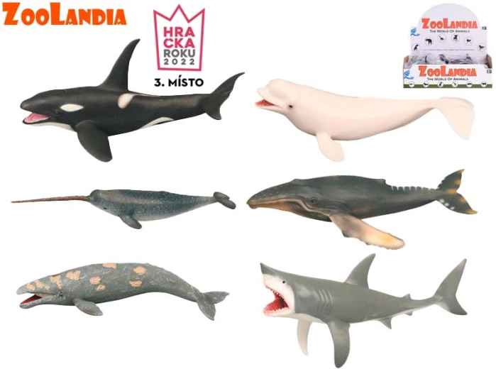 Zoolandia Meerestiere – Kunststofffiguren 18–26 cm, Set