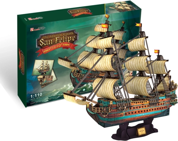 3D‑Puzzle Segelschiff San Felipe – 248 Teile