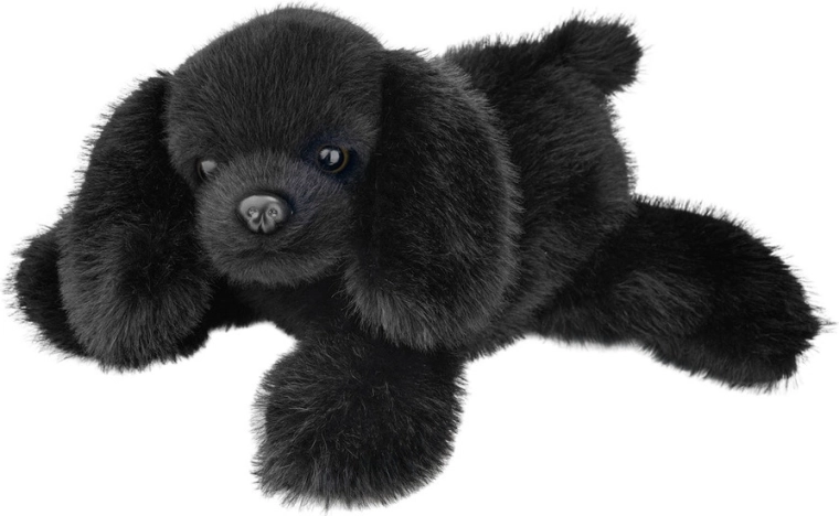Plüsch-Schwarzer Hund 28 cm