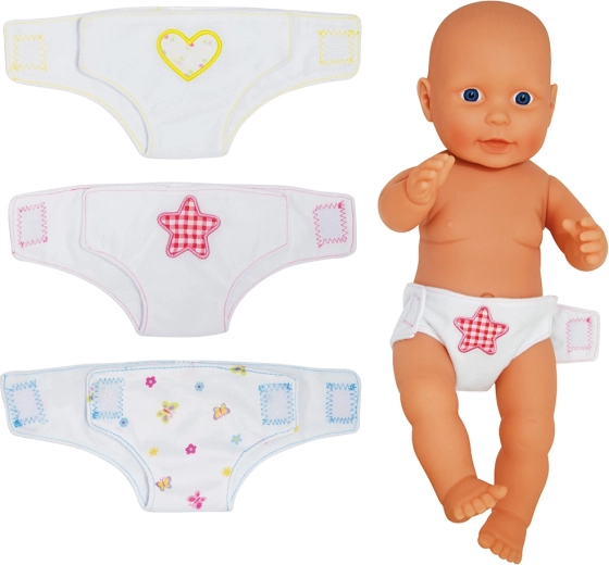 Dolls World Stoffwindeln für Puppen 46 cm