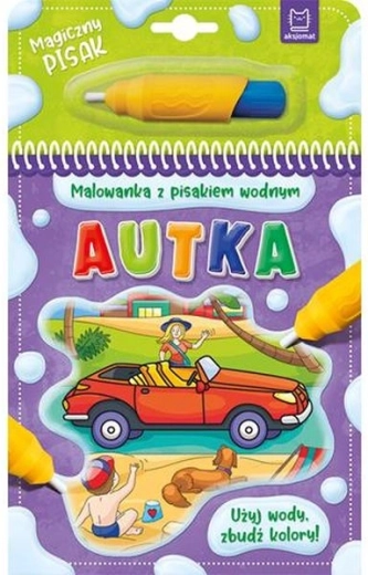 Wasser-Malbuch mit Wasserstift Autos