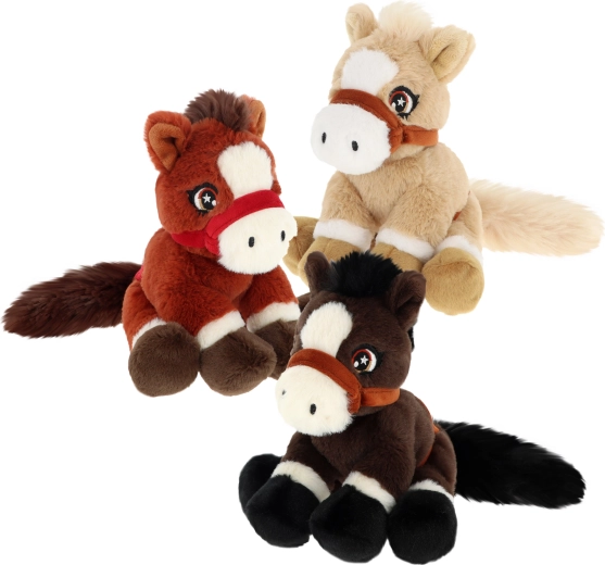 Keeleco Plüsch-Pony mit Schwanz 16 cm