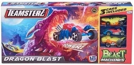 Teamsterz Rennstrecken-Set mit Looping und Drache + 3 Autos