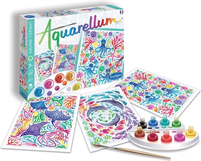 Sentosphere Aquarell-Kreativset Meeresboden