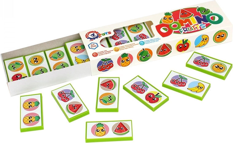 Domino Obst in der Schachtel – Lernspiel für Kinder ab 3 Jahren