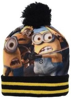 Schwarze Samtmütze Minions