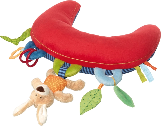 Sigikid Aktivitäts- und Rassel-Bauchkissen 37 cm