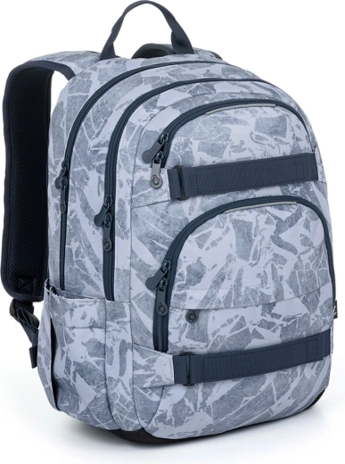 Studentenrucksack Topgal Viki grauer Marmor